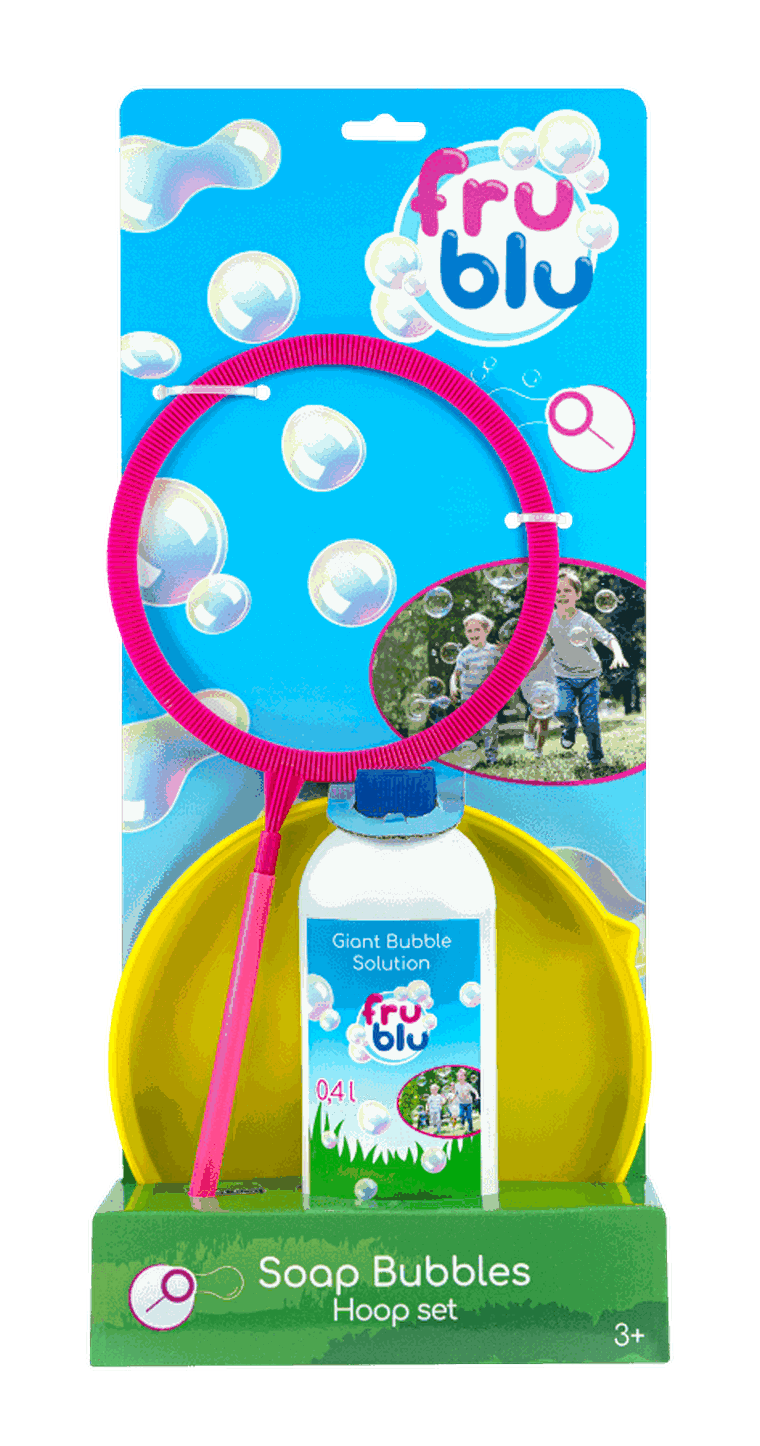 Fru Blu, Obręcz, zestaw do robienia baniek z płynem, 0,4l