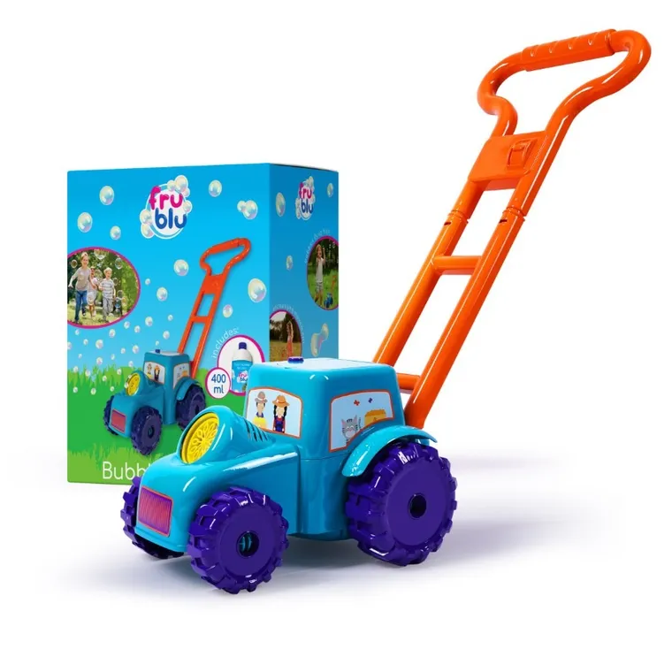 Fru Blu, Traktor, kosiarka na bańki mydlane z płynem, 0,4l