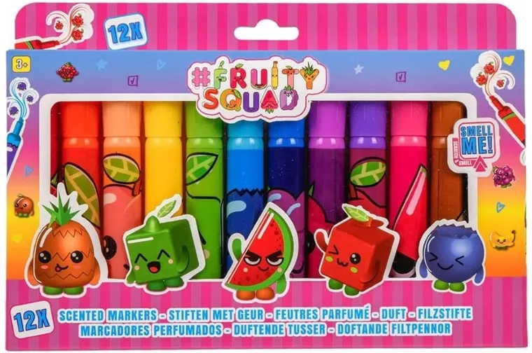 Fruity Squad, pachnące pisaki, 12 szt.