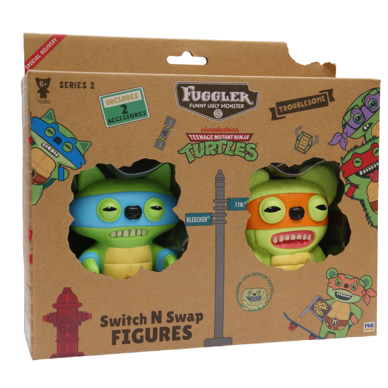 Fuggler, Swap & Style, Leonardo & Michelangelo, figurka kolekcjonerska, 2 szt.
