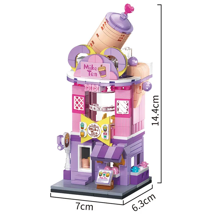 Fun, klocki konstrukcyjne, sklep z bubble tea, 281 elementów