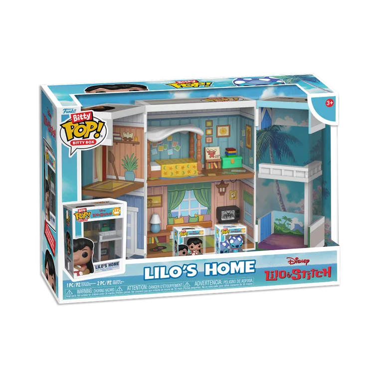 Funko Bitty Pop! Bitty Box, Disney: Lilo i Stitch, Dom Lilo z mini figurkami kolekcjonerskimi, 2 szt.