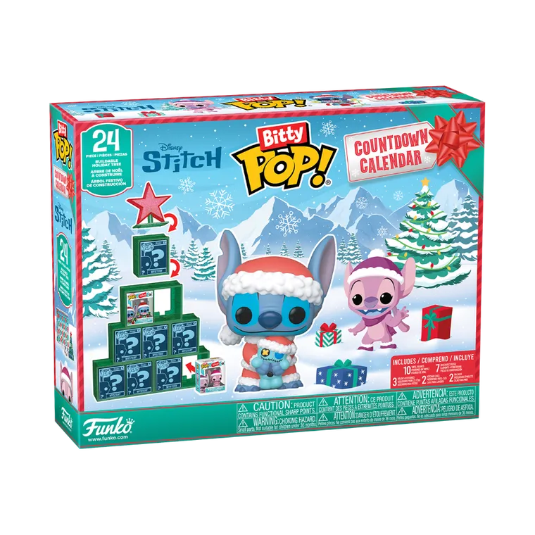 Funko Bitty Pop! Disney, Lilo i Stitch, kalendarz adwentowy z mini figurkami kolekcjonerskimi, 24 elementy