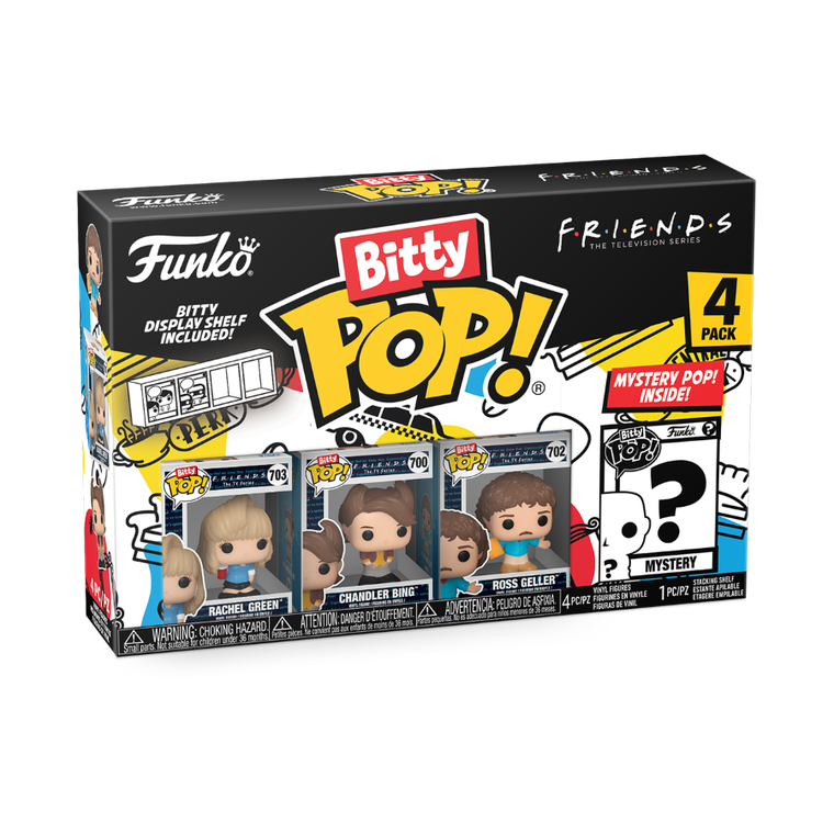 Funko Bitty Pop! Friends, mini figurki kolekcjonerskie, 4 szt.