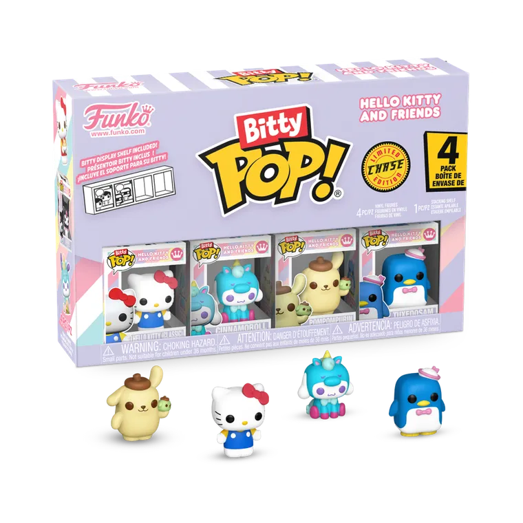 Funko Bitty Pop! Hello Kitty and Friends, mini figurki kolekcjonerskie, 4 szt.