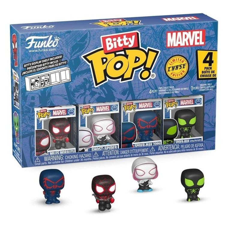 Funko Bitty Pop! Marvel: Miles Morales, mini figurki kolekcjonerskie, 4 szt.
