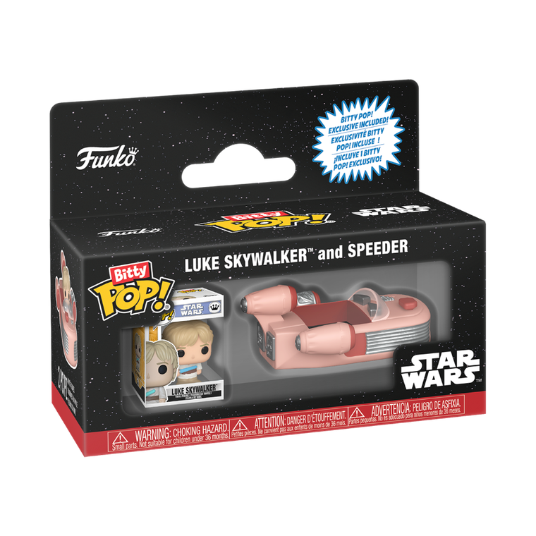 Funko Bitty Pop! Rides: Star Wars, Speeder i Luke Skywalker, mini figurka kolekcjonerska