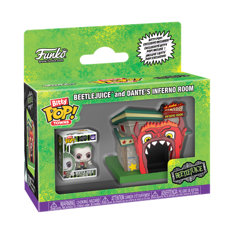 Funko Bitty Pop! Towns: Beetlejuice, Dantes, mini figurka kolekcjonerska