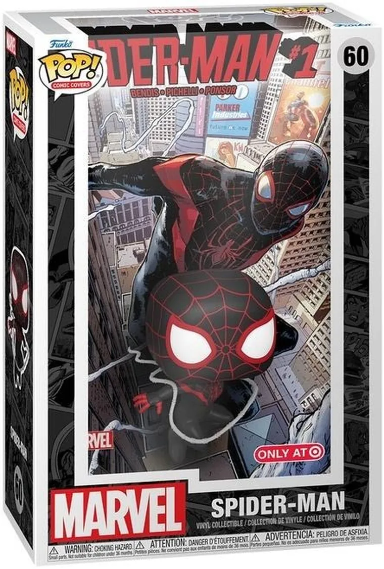 Funko Pop! Comic Covers: Marvel, Spider-Man, figurka kolekcjonerska z plakatem