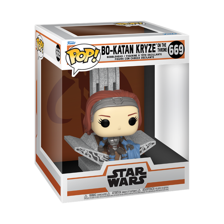 Funko Pop! Deluxe: Star Wars, Mandalorian, Bo-Katan Kryze on the throne, figurka kolekcjonerska