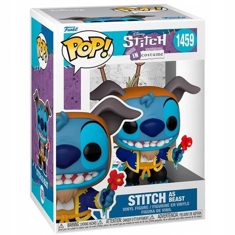 Funko Pop! Disney: Lilo i Stitch, Stitch w stroju Bestii, figurka kolekcjonerska