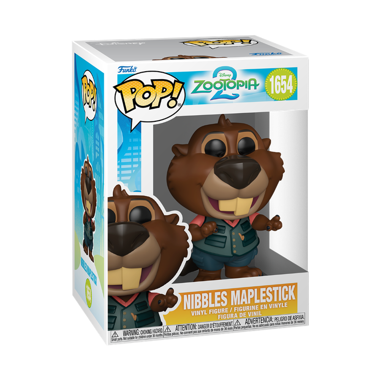 Funko Pop! Disney: Zwierzogród 2, Bóbr Nibble, figurka kolekcjonerska