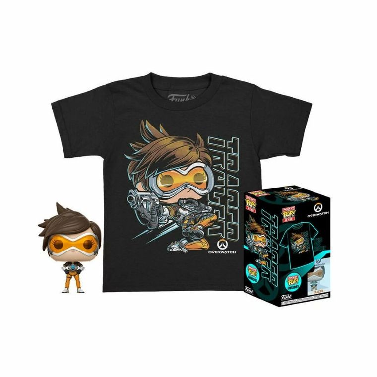 Funko Pop! Games: Overwatch, Tracer, figurka kolekcjonerska + koszulka, rozmiar L