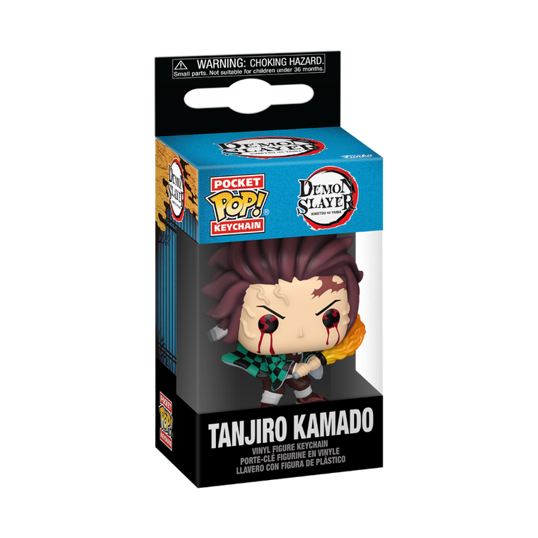 Funko Pop! Keychain: Demon Slayer, Tanjiro Sun Breathing, brelok z figurką