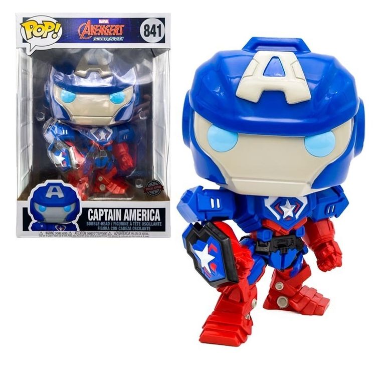 Funko Pop! Marvel: Avengers Mech Strike, Captain America, figurka kolekcjonerska