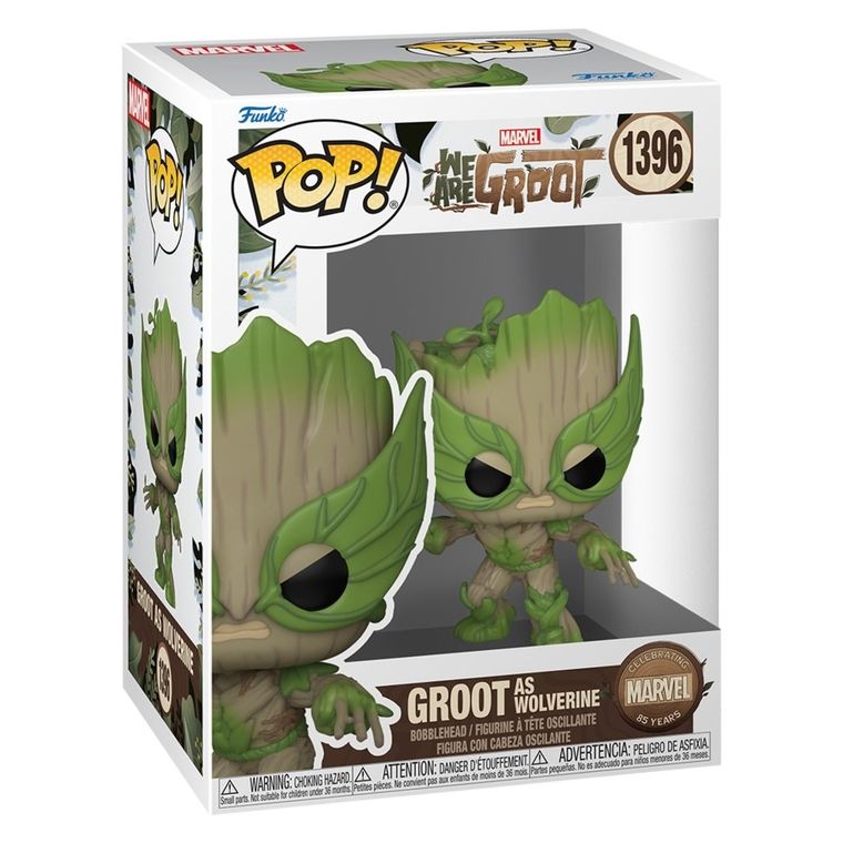 Funko Pop! Marvel: We are Groot, Groot Jako Wolverine, figurka kolekcjonerska