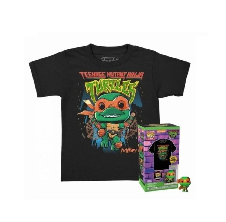 Funko Pop! Movies: Teenage Mutant Ninja Turtles, Michelangelo, figurka kolekcjonerska + koszulka rozmiar L