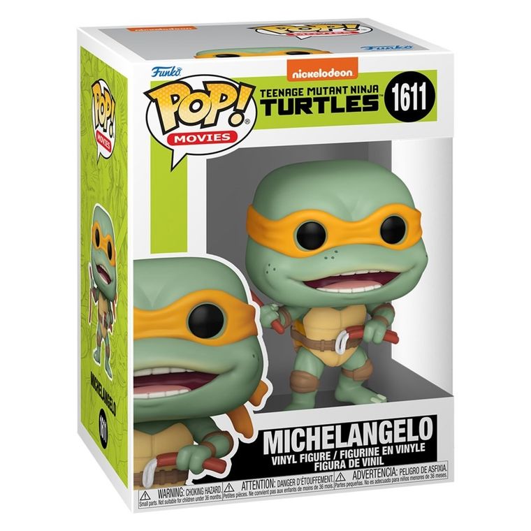 Funko Pop! Movies: Teenage Mutant Ninja Turtles, Michelangelo z Nunczako, figurka kolekcjonerska