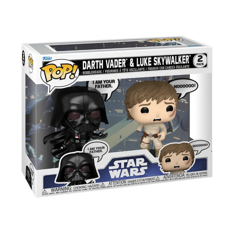 Funko Pop! Star Wars Saying: Darth Vader & Luke Skywalker, figurki kolekcjonerskie