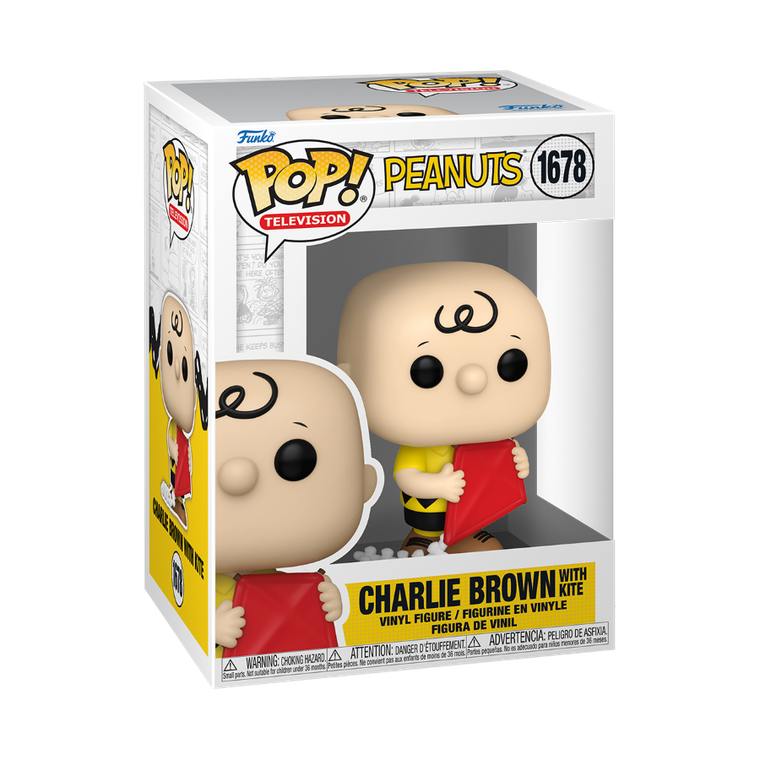 Funko Pop! TV: Peanuts S7, Charlie Brown z latawcem, figurka kolekcjonerska