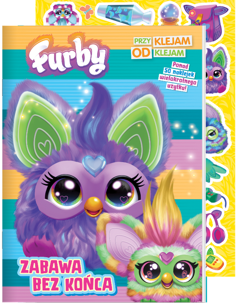 Furby. Zabawa bez końca. Przyklejam odklejam