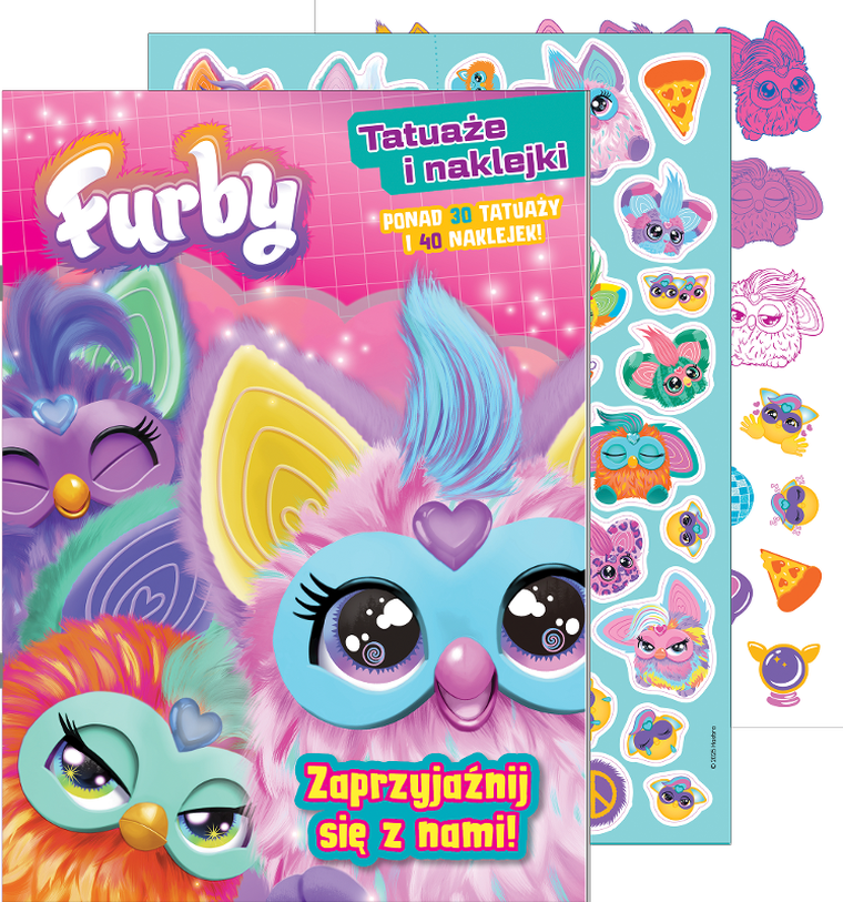 Furby. Zaprzyjaźnij się z nami! Tatuaże i naklejki