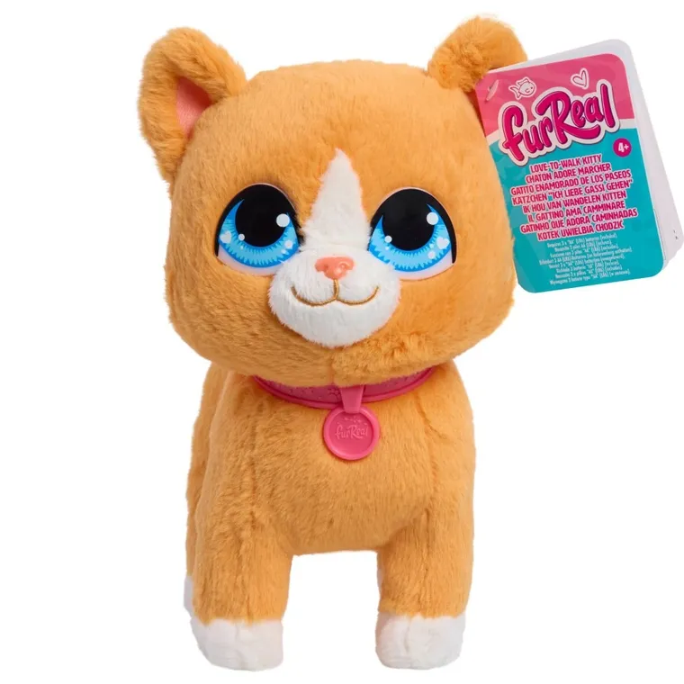 Furreal Friends, Love To Walk Pets, chodzący rudy kotek, maskotka interaktywna