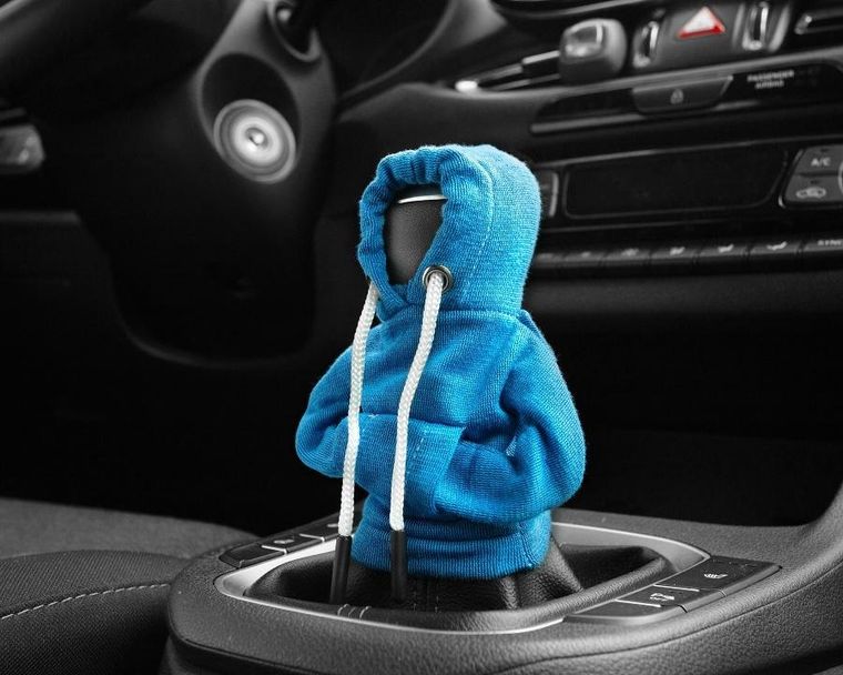 Gadget Master, bluza z kapturem na gałkę biegów, niebieska