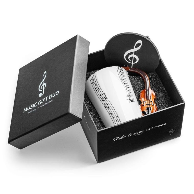 Gadget Master, Muzyka Duo, kubek skrzypce, z podkładką