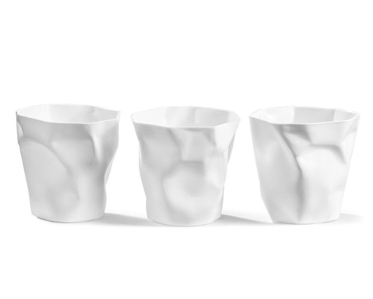 Gadget Master, przybornik i doniczki, zgniecione kubeczki, 3 szt.