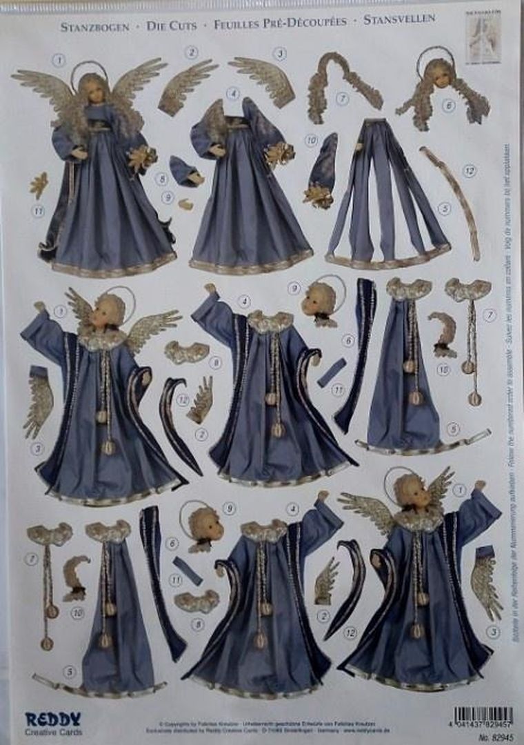 Galeria Hobby, arkusz do techniki 3D, sztancowany, A4, 29,7-21 cm