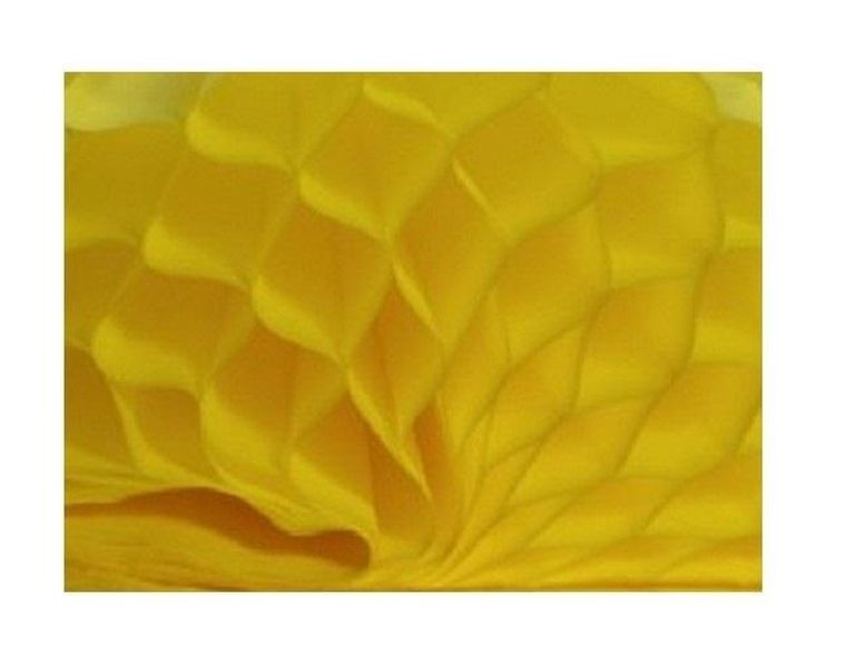 Galeria Hobby, bibuła przestrzenna, żółta, 20-33 cm