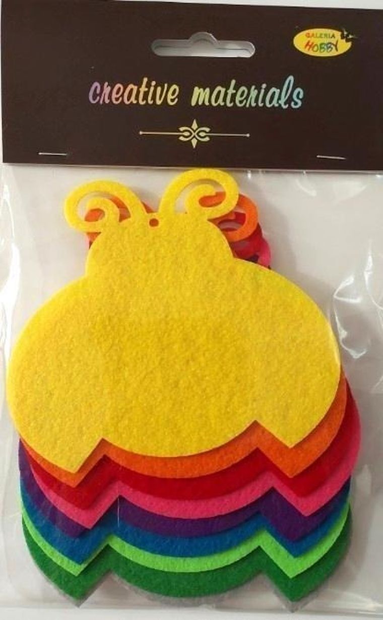 Galeria Hobby, biedronki z filcu, 10,5-9 cm, 9 szt.