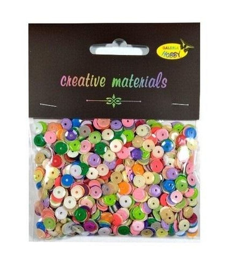 Galeria Hobby, cekiny nieprzeźroczyste, 6 mm, 20g