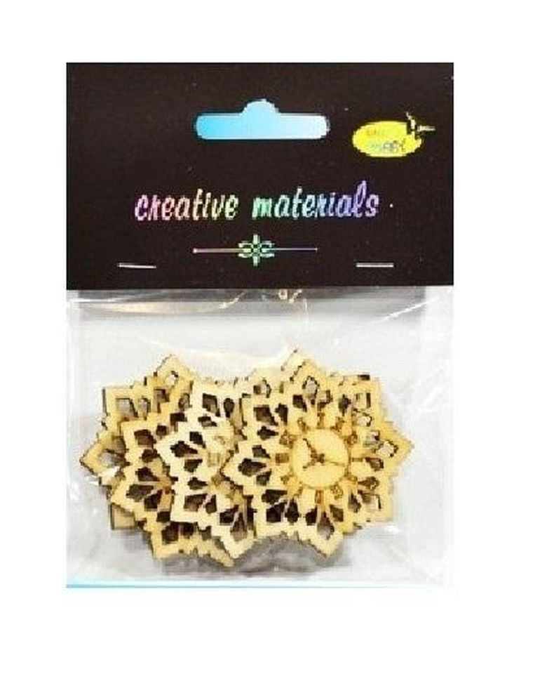 Galeria Hobby, drewniane elementy w kształcie zegara, 4,5 cm, 5 szt.