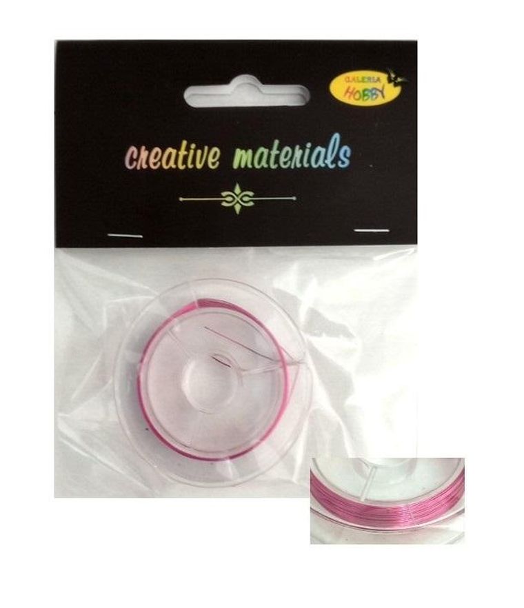 Galeria Hobby, drut miedziany, pink, 0.3mm, 10 mb