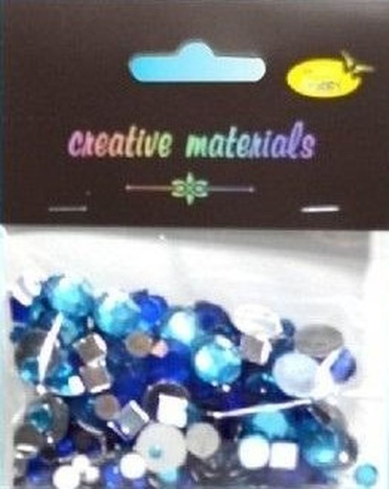 Galeria Hobby, elementy kryształkowe, niebieskie, 4-12 mm, 25g