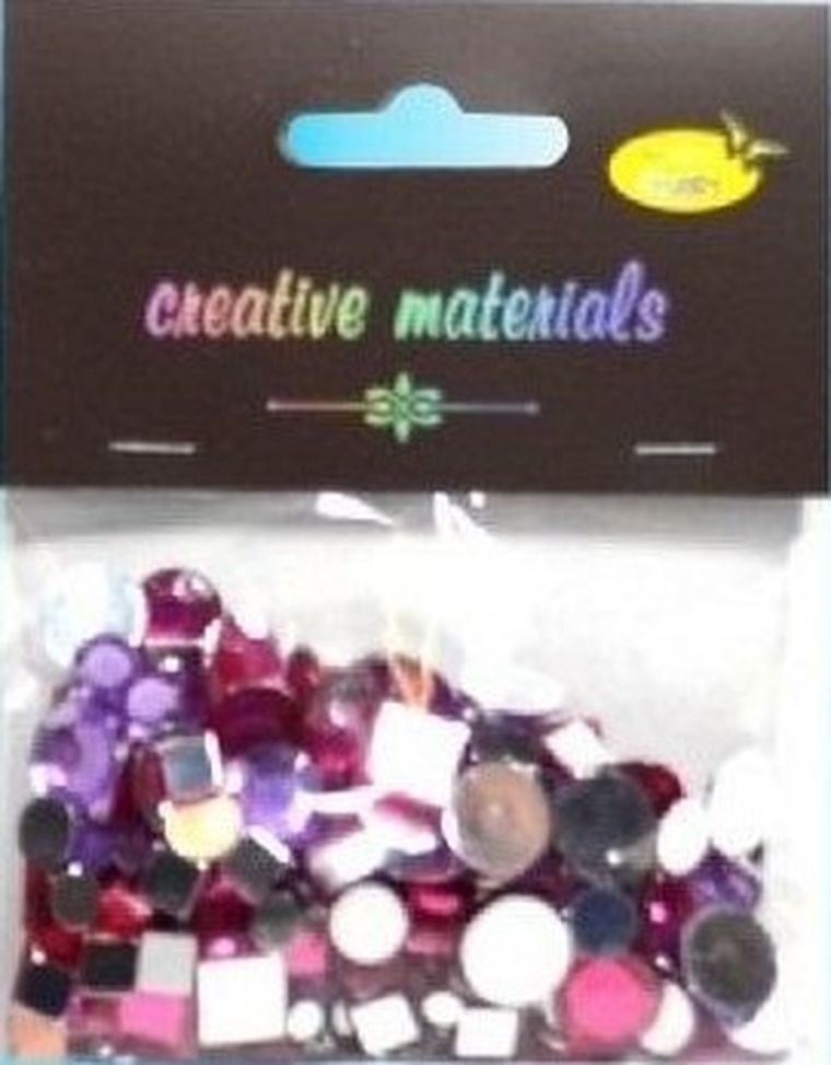 Galeria Hobby, elementy kryształkowe, różowa, 4-12 mm, 25g