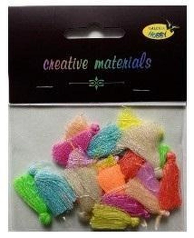 Galeria Hobby, frędzle, pastelowe, 3 cm, 20 szt.