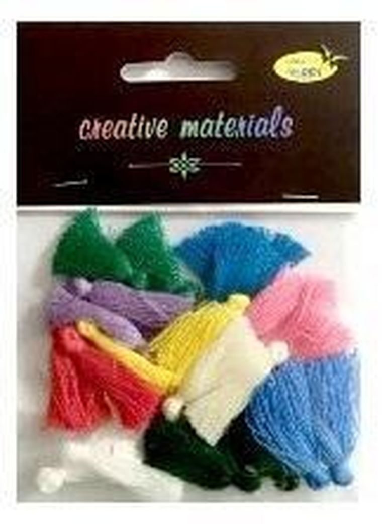 Galeria Hobby, frędzle, w intensywnych kolorach, 3 cm, 20 szt.