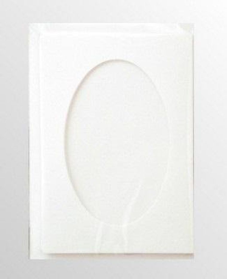 Galeria Hobby, karta passepartout + koperta, białe, 5 szt.