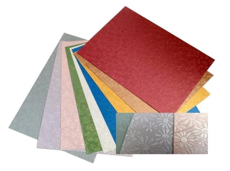 Galeria Hobby, karton kreatywny, stokrotki metalic, 230gm, 10 arkusz