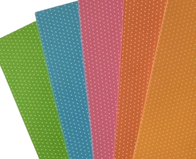 Galeria Hobby, karton obustronny, kropki, 24-34 cm, 5 szt.