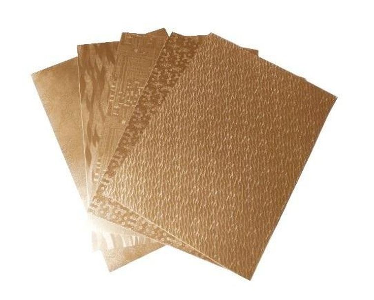 Galeria Hobby, kartony highlight, 25-35 cm, 5 arkuszy, złoty