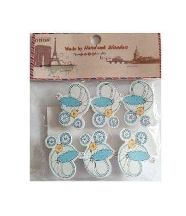 Galeria Hobby, klamerki ozdobne, niemowlęce, 6 szt.