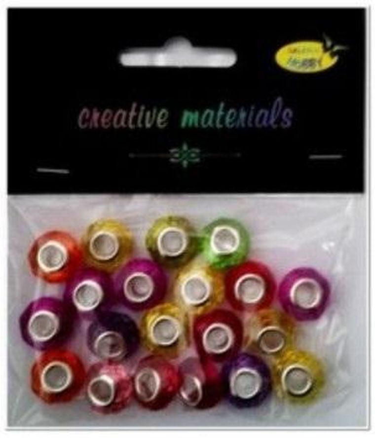 Galeria Hobby, koraliki akrylowe z rdzeniem, 14-9 mm