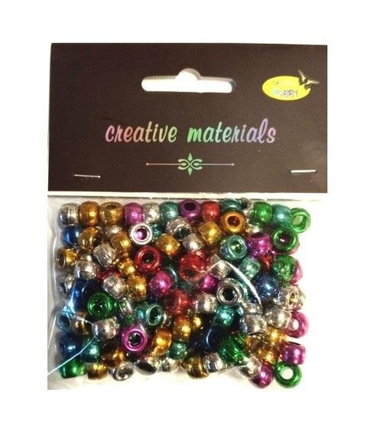 Galeria Hobby, koraliki metalowe, 6 mm, 36g, 150 szt.