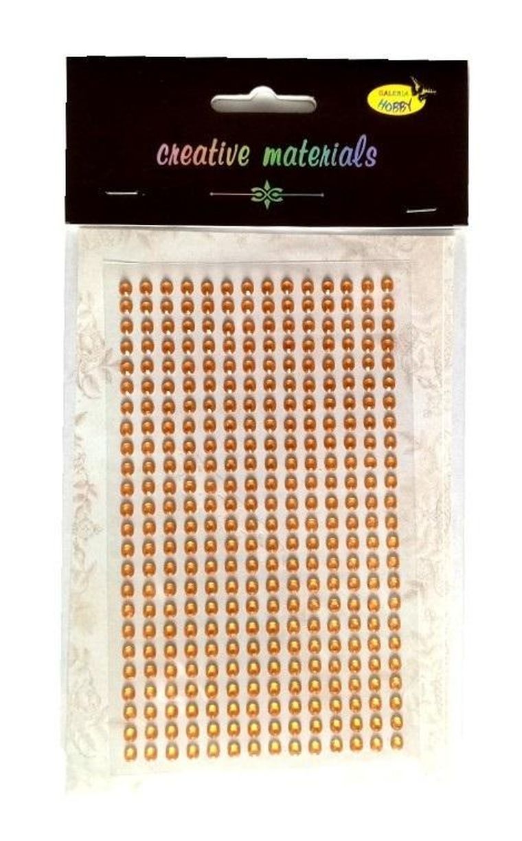 Galeria Hobby, kryształki samoprzylepne, złoty, 4 mm, 336 szt.