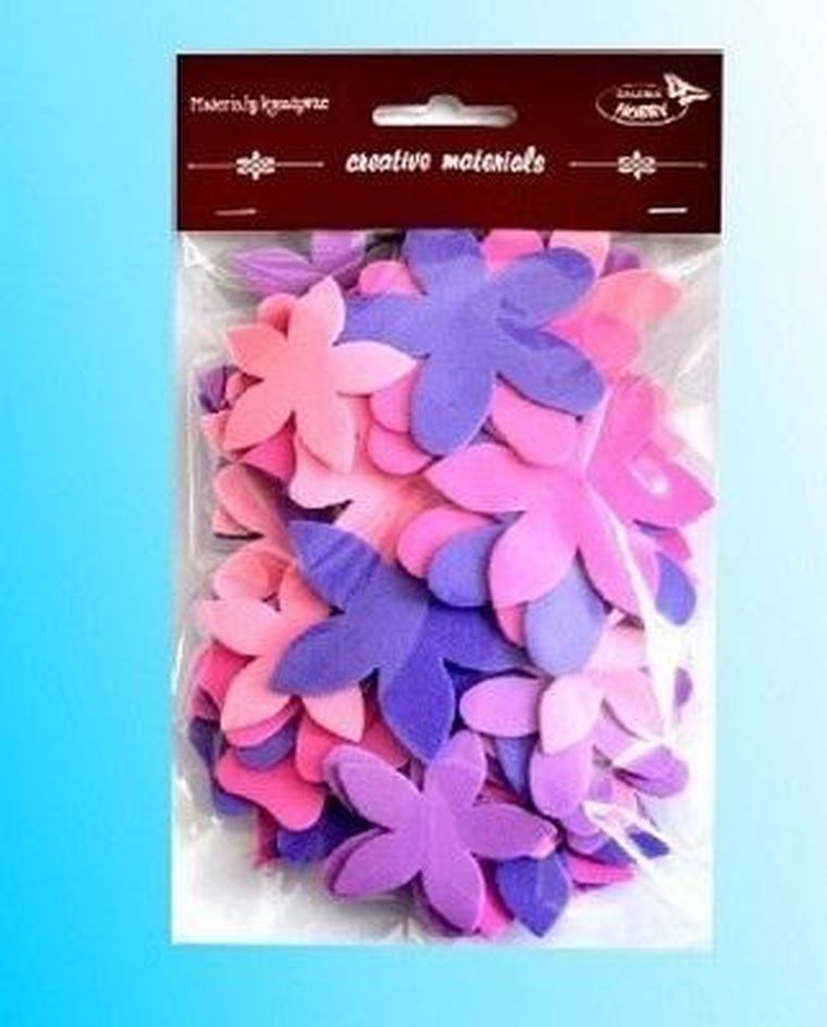 Galeria Hobby, kwiatki, różowo-fioletowe, 60 szt.