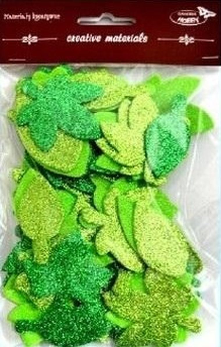 Galeria Hobby, listki brokatowe, zielone, 60 szt.